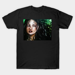 Birds Nest (Portrait of the night girl) T-Shirt